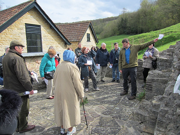 Great Witcombe Roman Villa - Neil Holbrook leads the site visit